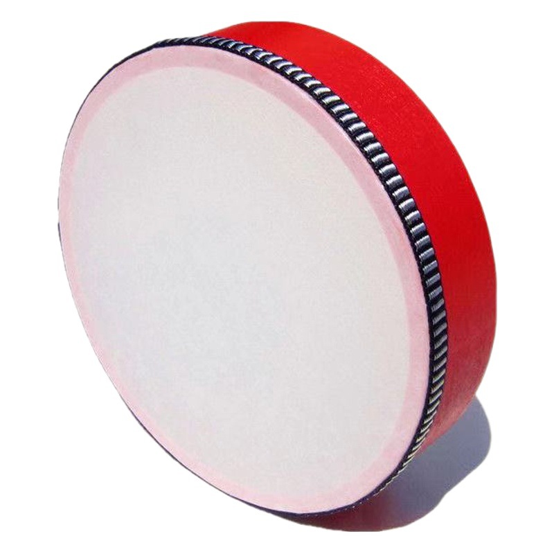 Orff Kidsren's Percussion Instrument Teaching Aids Kindergarten Performance Props Bell Ring 467810inch Imitation Goatskin Tambourine
