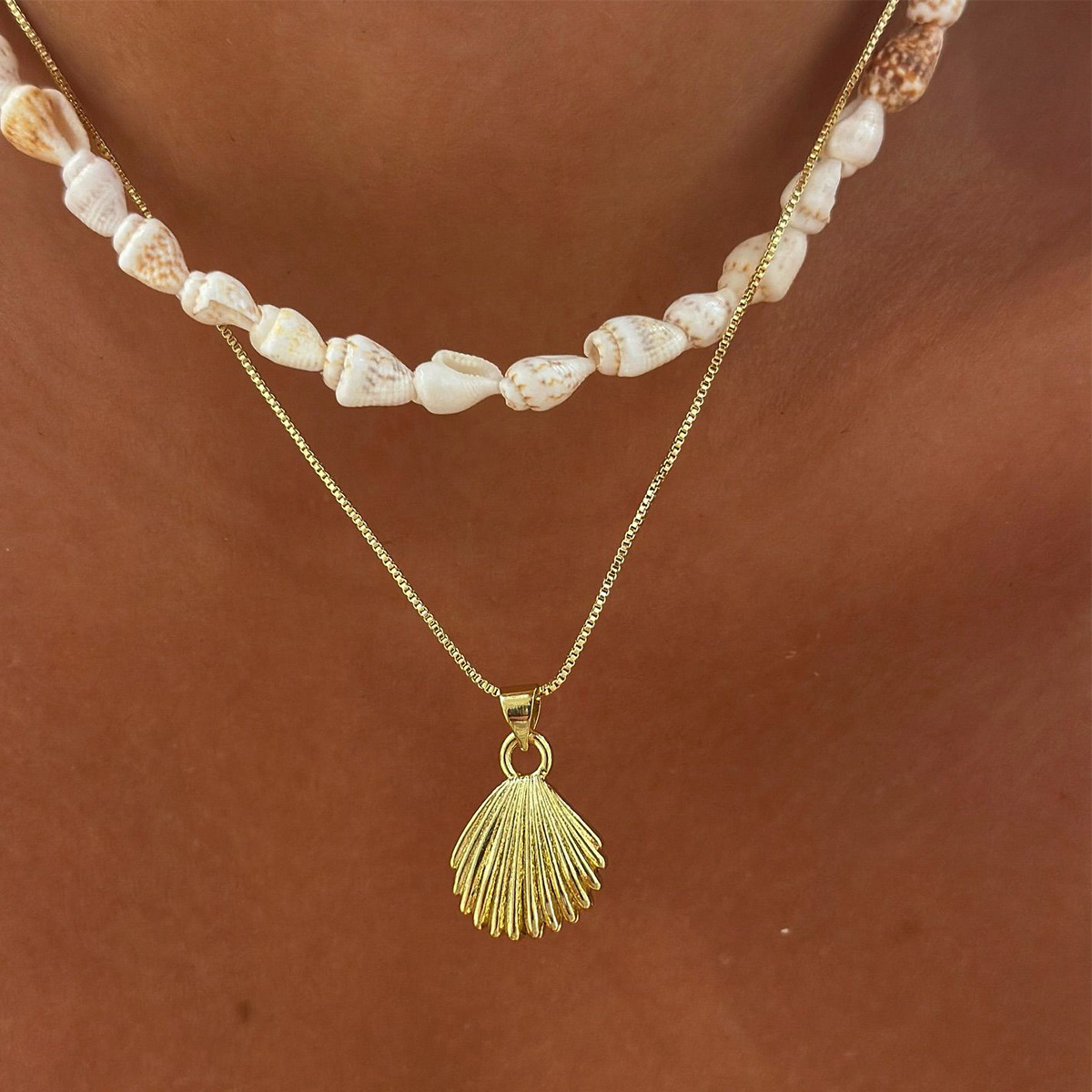 Shell Pendant Hot Selling Fashion New Beautiful Clavicle For Women, Elegant Versatile Design Thin Chain Conch_voghion.com