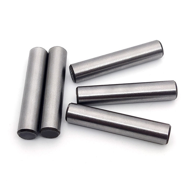 45 steel cylindrical pin white zinc plated fixed pin natural color…
