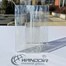 白色透明拉丝蒂凡尼艺术装饰玻璃  热熔彩色玻璃【C309】