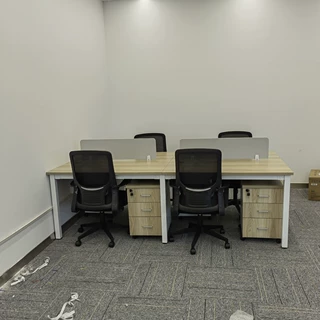 杭州4人员工办公桌椅组合职员电脑桌工位桌子屏风职员办公桌