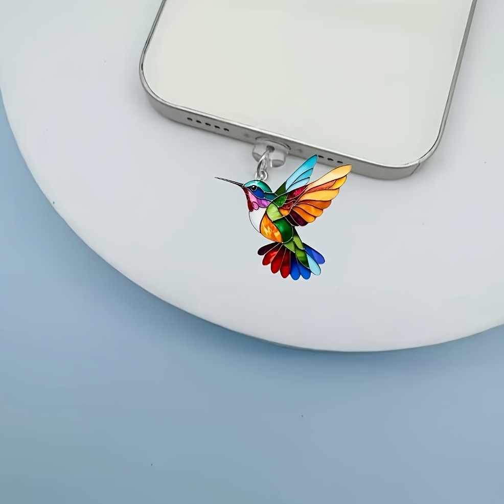 Nuevo tapón antipolvo para teléfono móvil acrílico de color plano acrílico transfronterizo