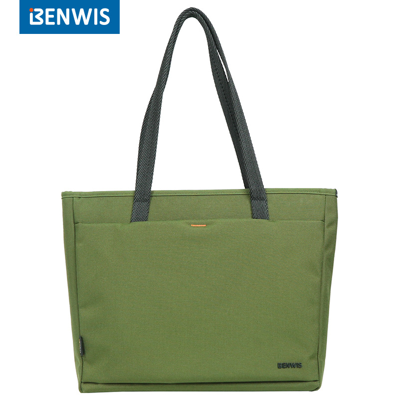 Water-repellent laptop tote bag, 16-inch Cordura nylon tote bag, BENWIS storage bag