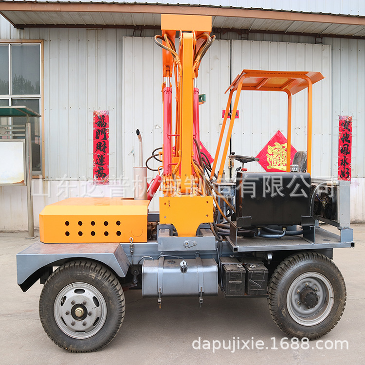 波形护栏打桩机 高速公路护栏打桩机现货供应波形护栏护