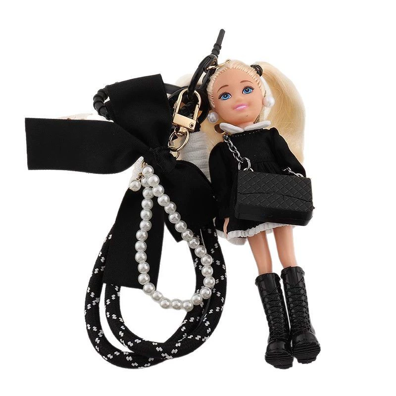 Backpack, Barbie doll, climbing pendant, keychain, Chanel style