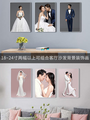 GJU8批發相框擺台影樓婚紗照放大簡約窄邊結婚照全家福兒童照擺台