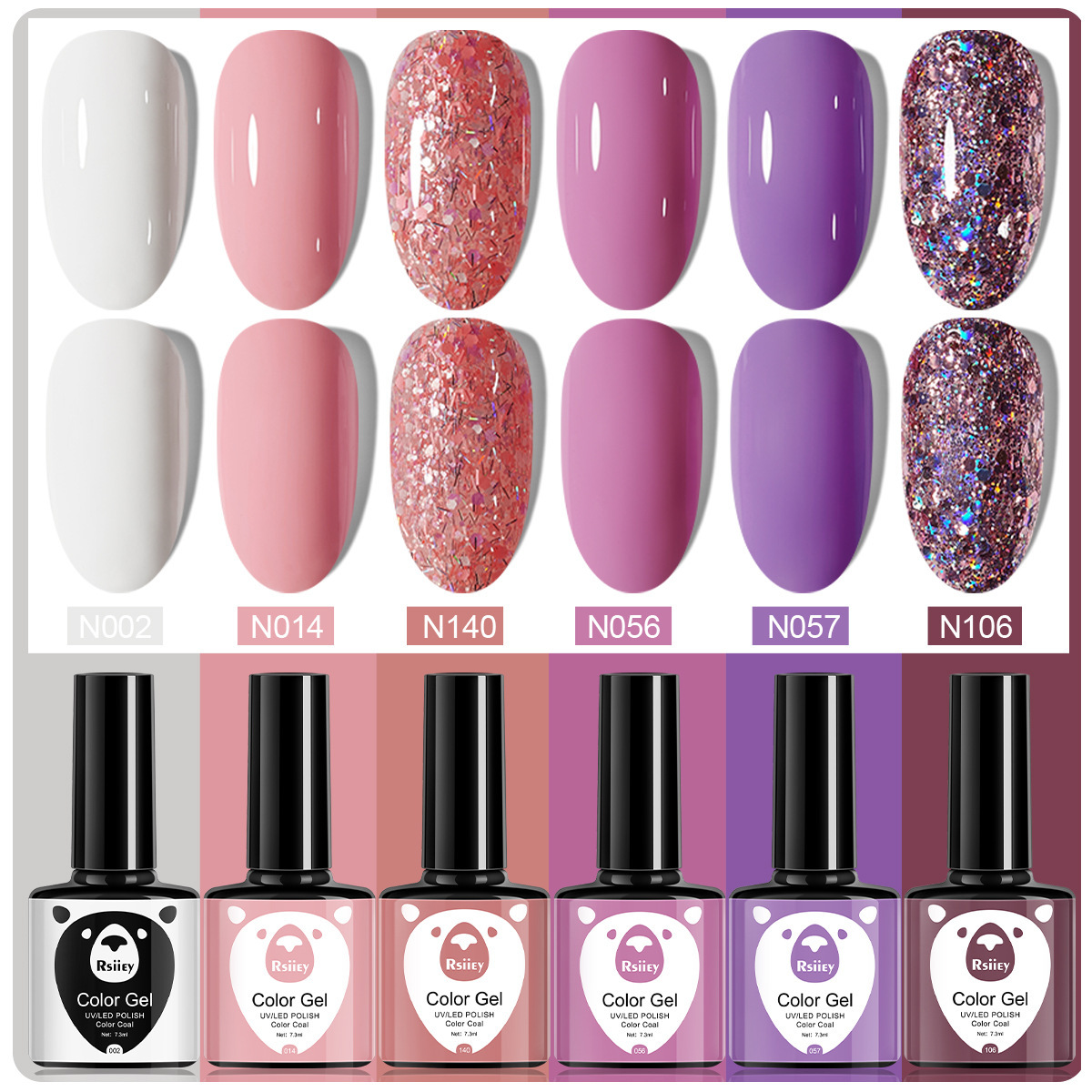 6 colores esmalte de uñas pegamento fototerapia embotellada color popular pintado brillante ojo de gato pegamento UV fototerapia pegamento esmalte de uñas traje de pegamento
