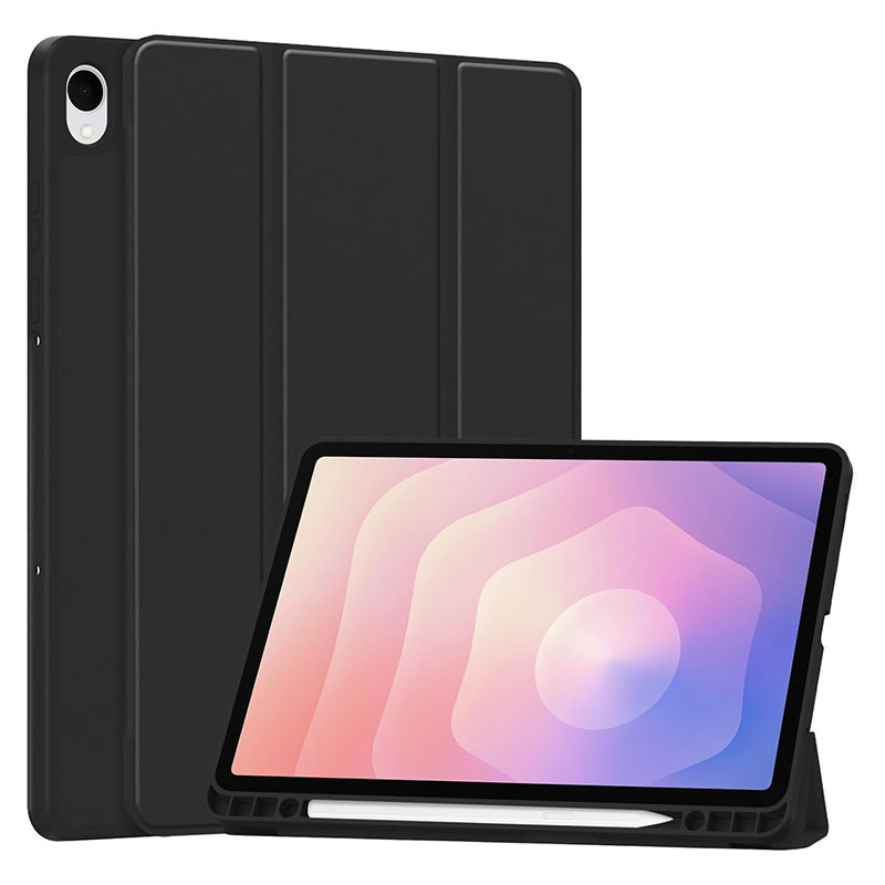 Galaxy Tab S11/Plus11寸三折TPU背贴平板保护套带笔槽s11防弯防