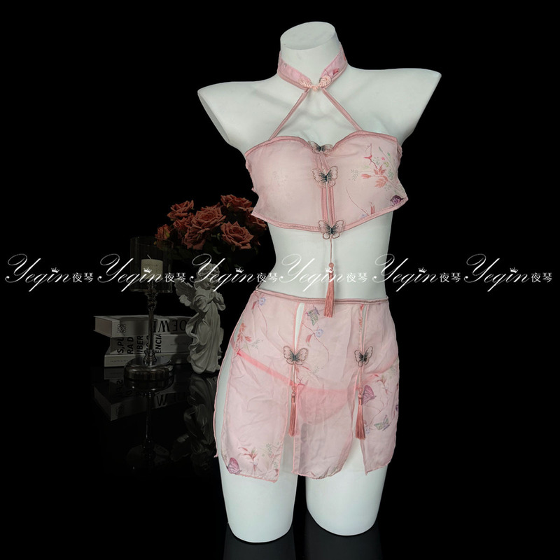 Sexy Lingerie with a High-End Feel, Sexy High-Slit Traditional Chinese Style Qipao Uniform, Alluring Pure Desire Date Outfit 7518 Sexy Lingerie with a High-End Feel, Sexy High-Slit Traditional Chinese Style Qipao Uniform, Alluring Pure Desire Date Outfit 7518