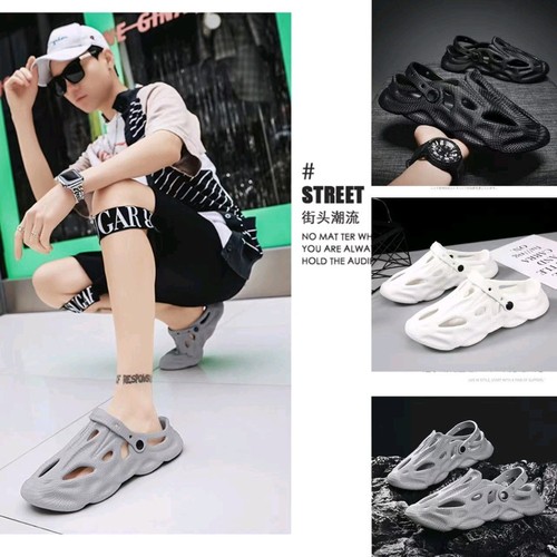 Cross-border best-selling perforated shoes for men, summer 2024 new model, slip-resistant casual outdoor wear, trendy soft bottom, breathable driving shoes for men