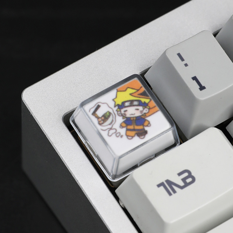 Naruto takes a short break, personalized three-dimensional mechanical keycaps, direction keys, up, down, left, and right cartoon two-dimensional cross keycaps