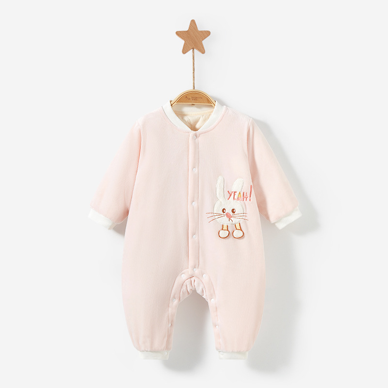 Mono de bebé Otoño e Invierno para hombres y mujeres recién nacidos cálido engrosado Delgado acolchado mameluco traje de luna llena ropa de bebé ropa de invierno