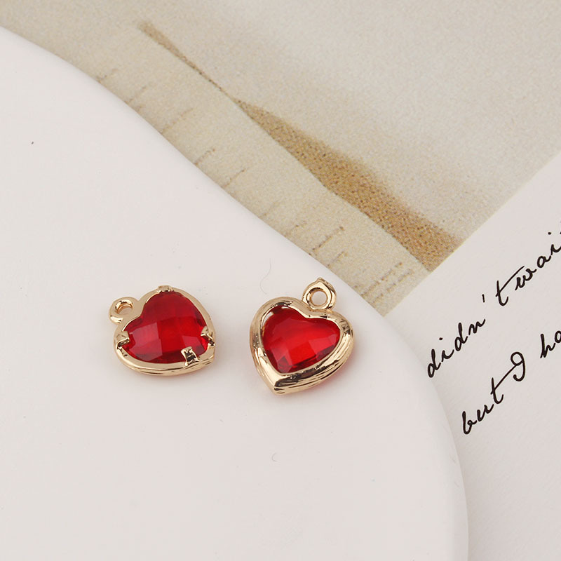 2g Weight Pendant Jewelry Making Type Zircon Inlay Material DIY Jewelry Accessories Classification 1 Piece Quantity Copper Material Heart Shape Pattern Inlay Design IG Style, Shiny Style 1 Piece Copper Zircon Heart Shape Pendant 3