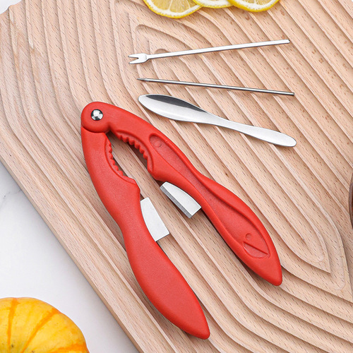 New crab eating tool set stainless steel crab tool crab claws crab fork crab needle crab spoon eating hairy crab combination set
