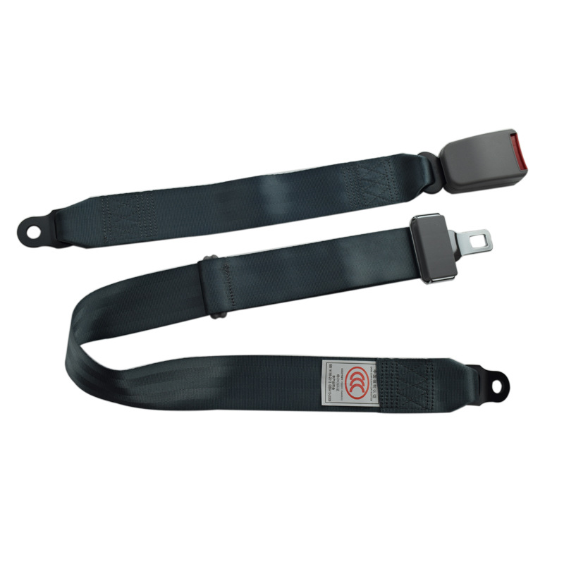 Car Seat Belt for Buses, Trucks, and Amusement Facilities, Waist-Type Two-Point Seat Belt with 3C Certification, Adjustable Length