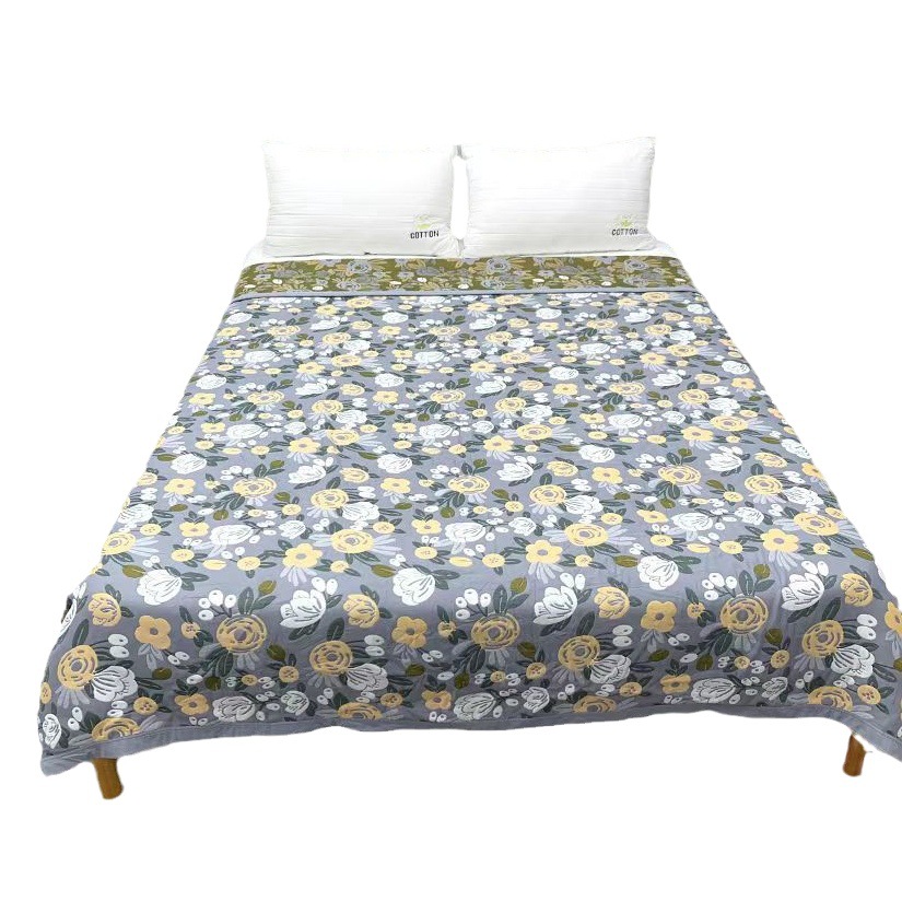 Cotton Gauze Pillow Cover Couple Cartoon Jacquard Thickened Eight-Layer Thickness Breathable Drop Shipping Breathable Thickened
