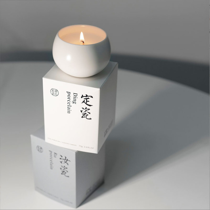 Usine en gros ya chanson Wu porcelaine oolong thé parfum aromathérapie bougie style National simple élégant maison de couchage intérieur chambre Zen