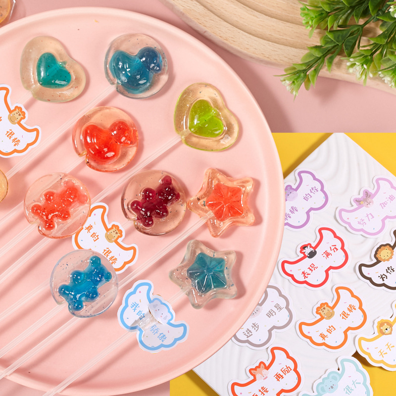 다양한 혼합 색상 50개/가방 + 카드