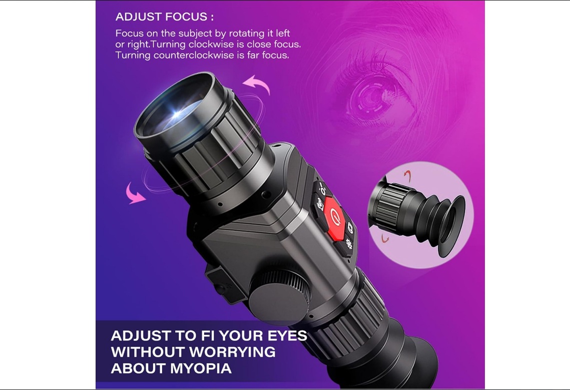 Thermal aiming monocular thermal imaging night vision goggles focusing telescope infrared cross sniper scope search and rescue hunting(pic5)