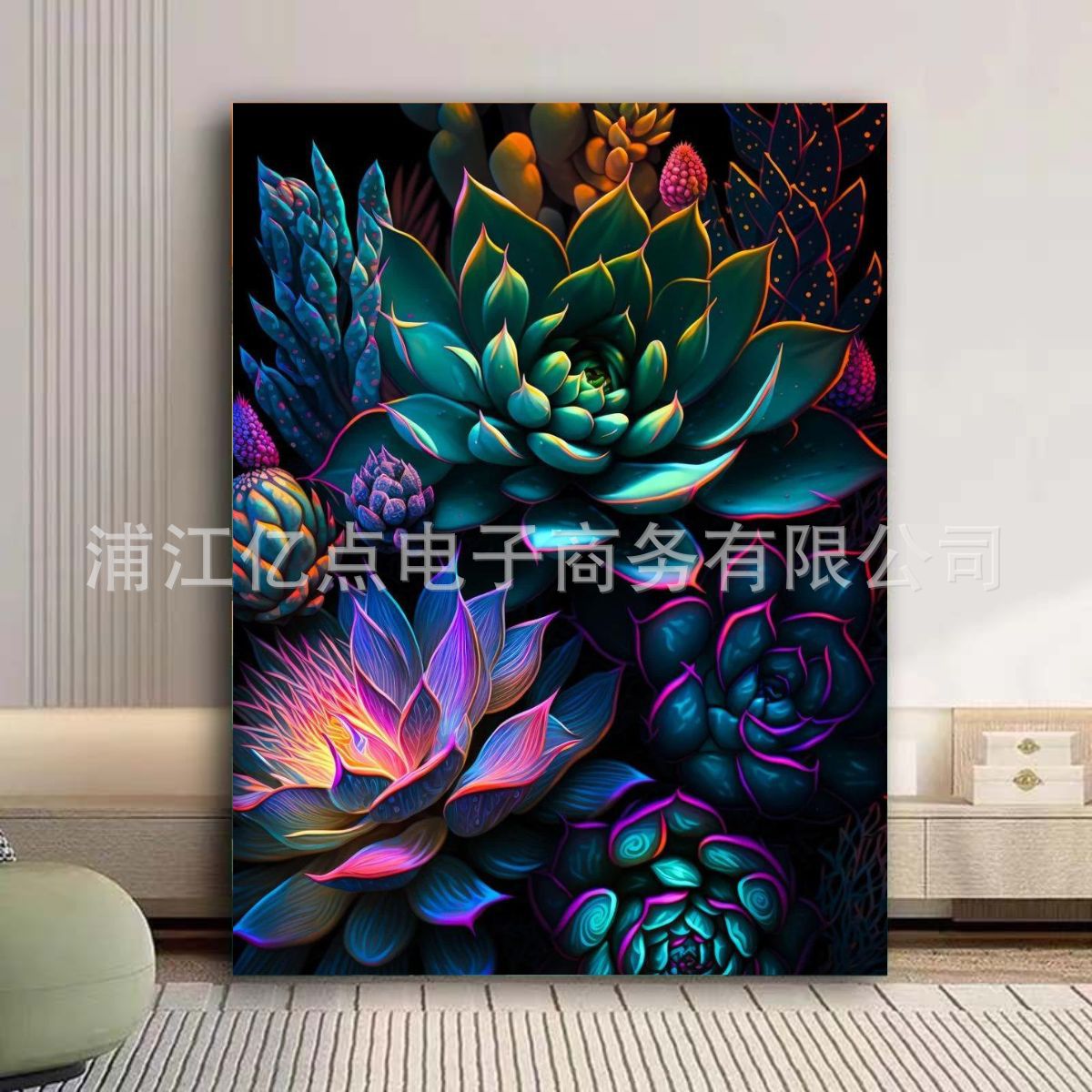 Nueva pintura de diamante 5D transfronteriza con marco DIY hecho a mano pegajoso diamante pintura sala de estar pintura decorativa punto diamante pintura fábrica al por mayor