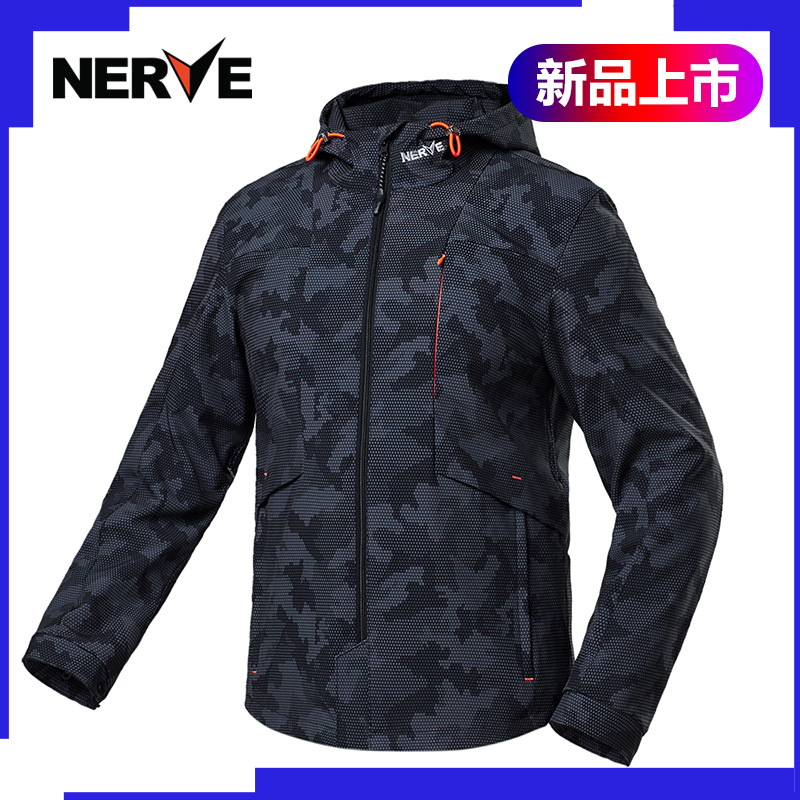 NERVE Nev 승마 세트 남자의 따뜻한 방풍 산산조각 방지 오토바이 플러스 사이즈 레저 자전거 세트 지평선 사계절