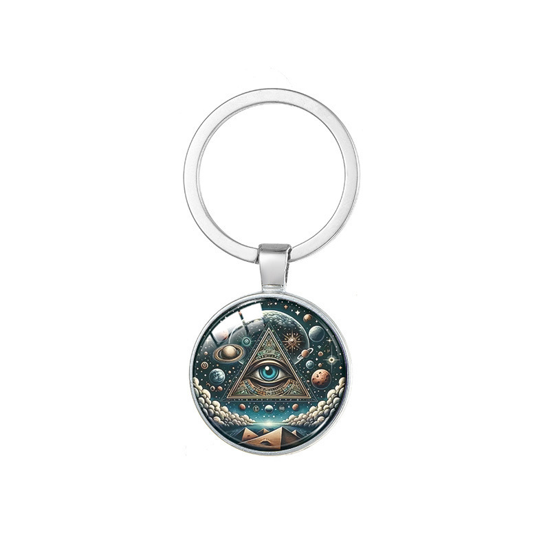 Cross-border Horus Eye Keychain Evil Eye Evil Eye Religious Lover Gift Bag Pendant Cross-border Horus Eye Keychain Evil Eye Evil Eye Religious Lover Gift Bag Pendant