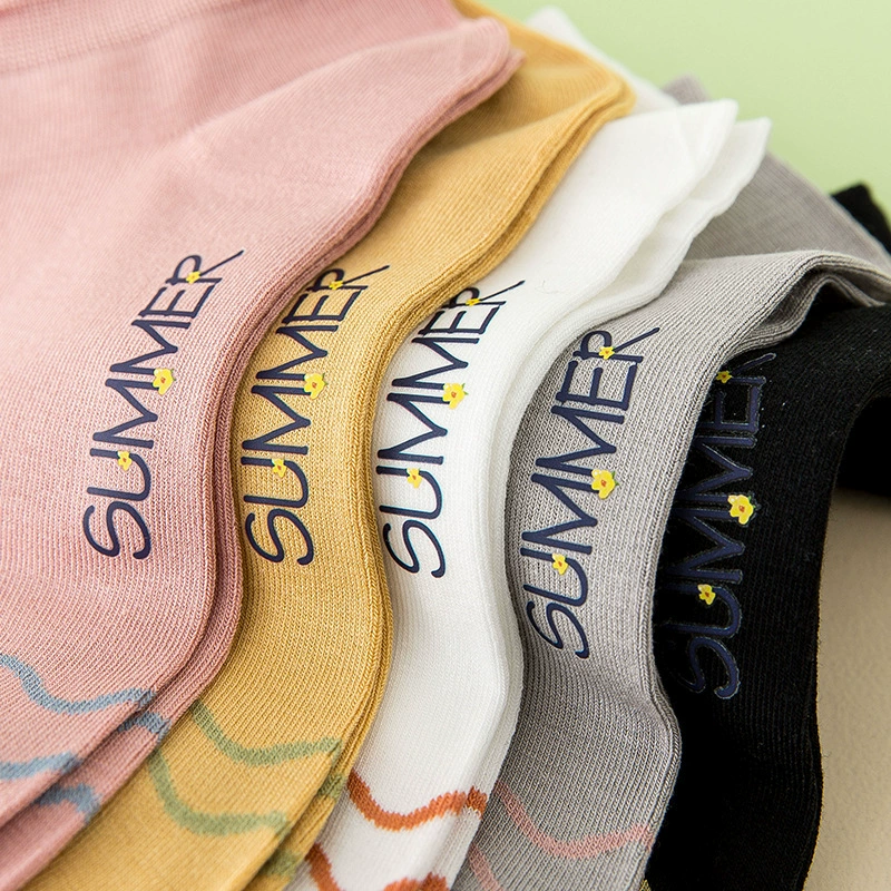 Breathable thin spring socks, absorbs sweat and smell, wholesale