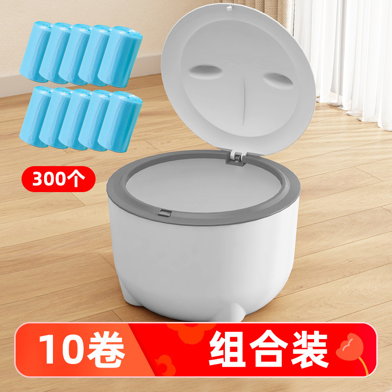 El nuevo bote de basura para mascotas evita que las mascotas se volteen, limpia y desodoriza la arena para gatos con tapa, suministros para botes de basura para perros al por mayor