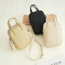 手机包包女2025新款竖款手提小包欧美时尚头层牛皮迷你斜挎包外贸