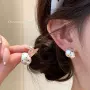 好看爆款波点法式耳钉
