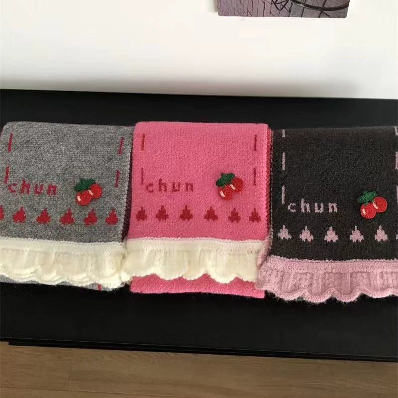 Universal cute scarf with letters