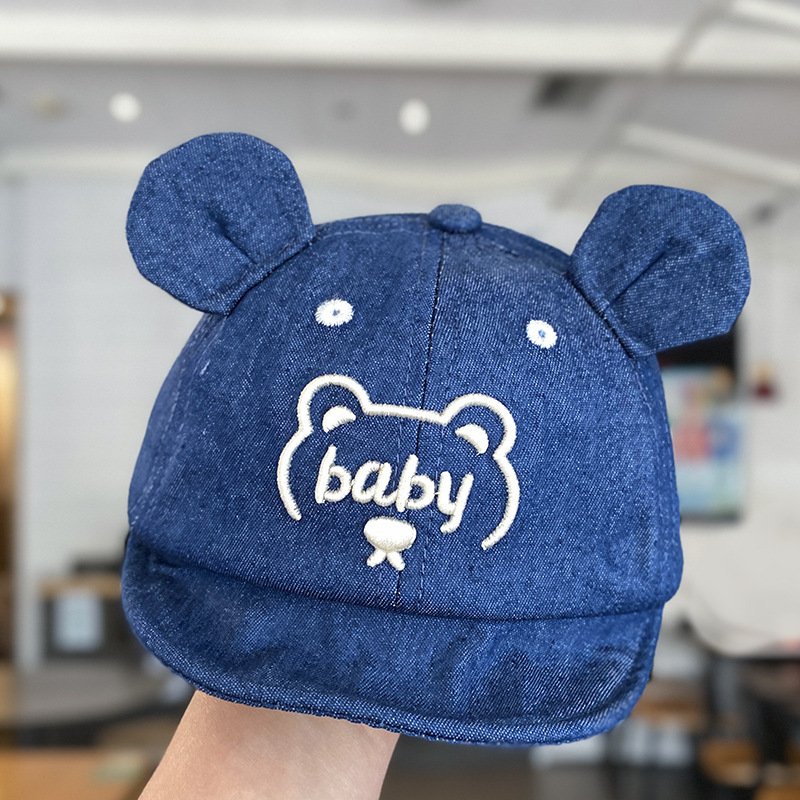 Sombreros para bebés primavera y otoño delgados bebés gorra de béisbol boca de pato bebé vaquero hombre tesoros al aire libre de la marea de niños