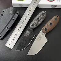 2025-ESEE-SENCILLOA2 охотничий клинок, небольшой прямой нож, ножны типа K, специальный боевой инструмент для выживания высокой твердости, гравировальный нож