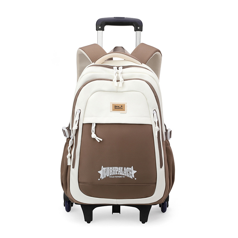 Pescado natural nueva mochila de tirón para niños 3 - 6 grados, mochila de alta capacidad para estudiantes de secundaria secundaria