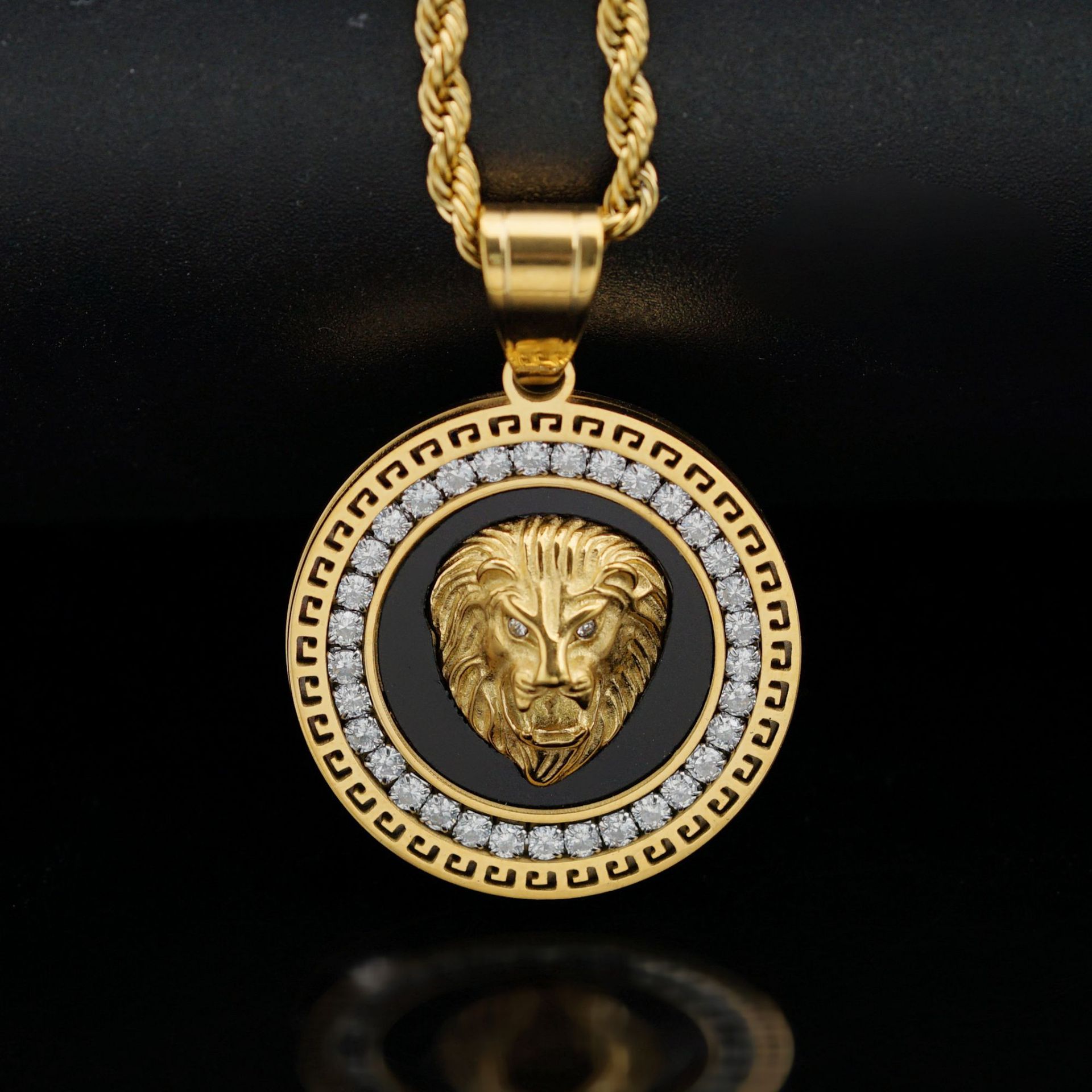 Lion Pattern 1 Piece 316 Stainless Steel Lion Pendant