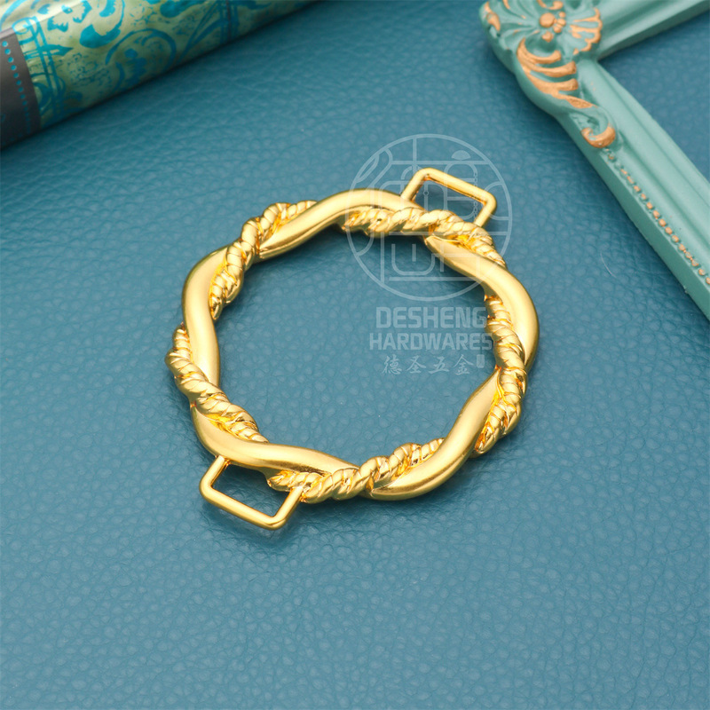 New twisted hollow metal connecting buckle suitable for Gada women's belt buckle 40mm dragon pattern belt buckle accessories