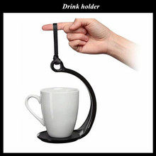 spillnot跨境新品 不倒杯架 户外手提防晃不倒强吸附力杯架带挂绳