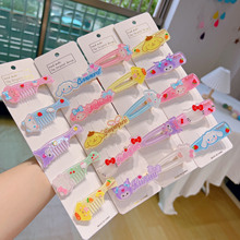 日系可爱软萌头饰品大耳狗鸭嘴夹水滴夹网红少女学生刘海边夹侧夹