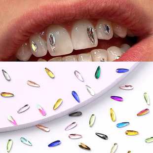 Foreign trade products 2*6mm water drop tooth drill bulk fangs tooth drill Halloween funny tooth drill