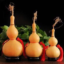 天然大葫芦挂件摆件开口装酒水壶厕所门对门木五帝钱铜钱空心门口