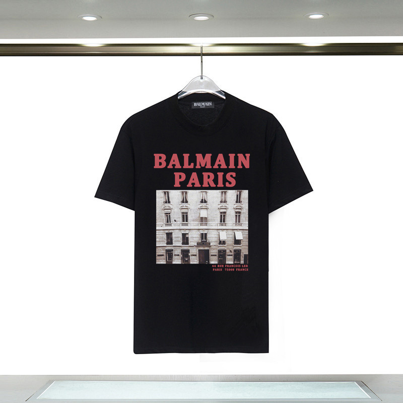 Balmain Balmain Printed Round Neck Short-Sleeved T-Shirt Amazon Women's Top t