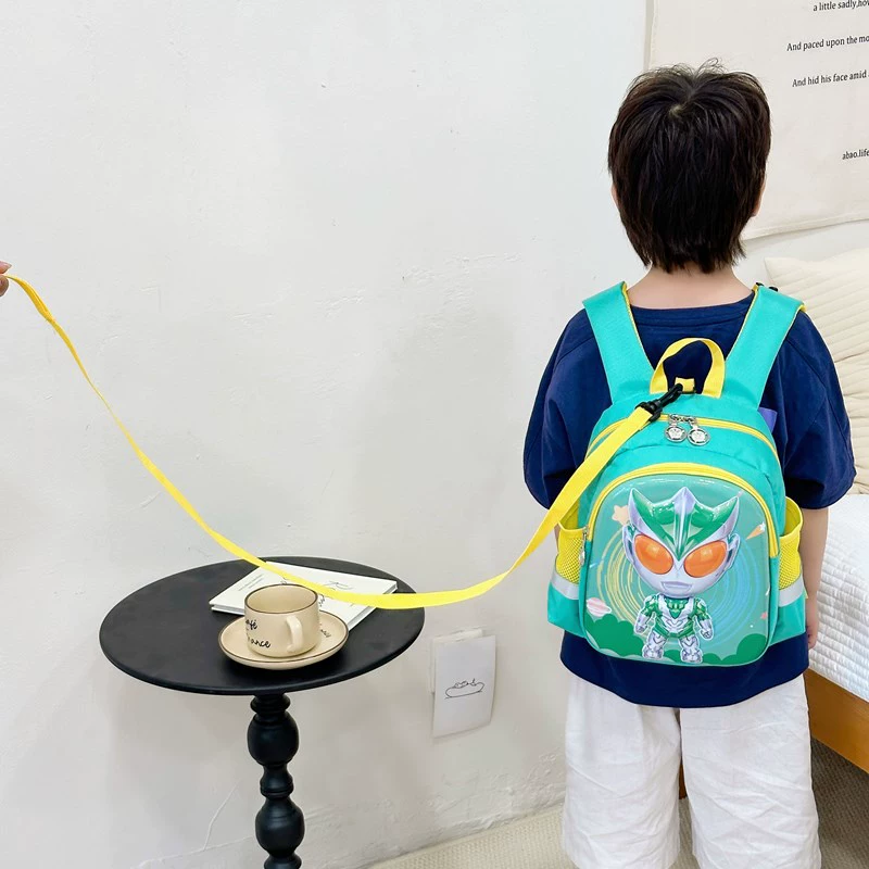 Cute school bag, protective children's cartoon backpack for kindergarten lightweight, 3D, anti-lost