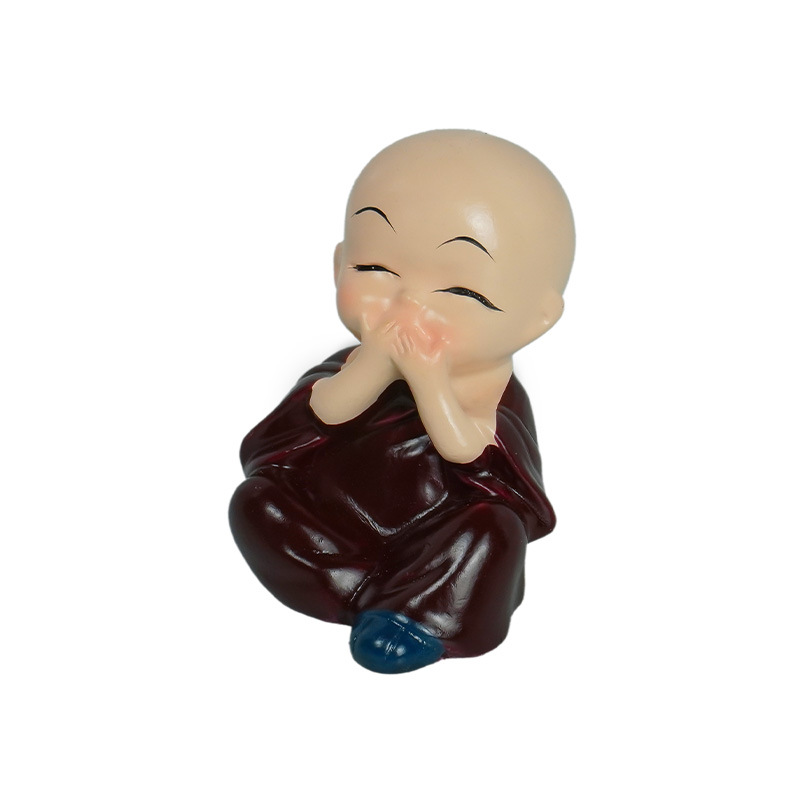 Cuatro monjes pequeños, decoraciones de acuario, decoraciones de paisajismo de peceras, piscicultura, juegos de mesa de arena psicológica, ceguera arqueológica