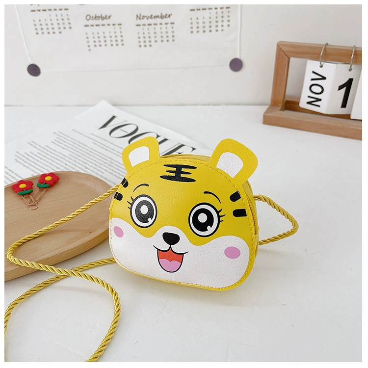 Cartoon polyurethane children's bag, one-shoulder bag, shoulder bag for leisure, small bag, wallet, 2022 collection, Korean style