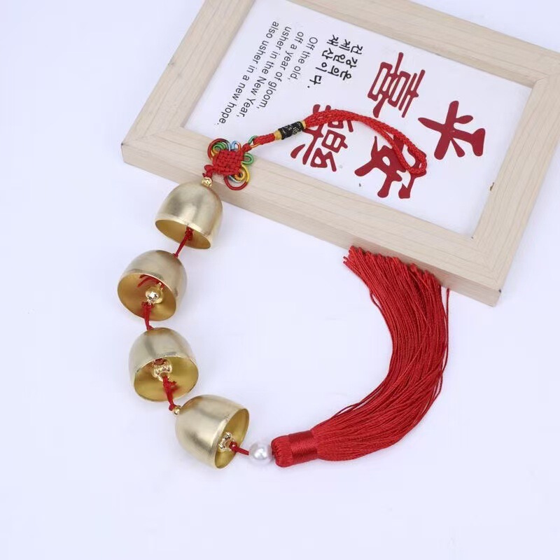 クリエイティブ中国純粋な真鍮の鐘風鈴吊り下げ装飾品ドア家の装飾屋内ショップペンダント 2025 新スタイル|undefined