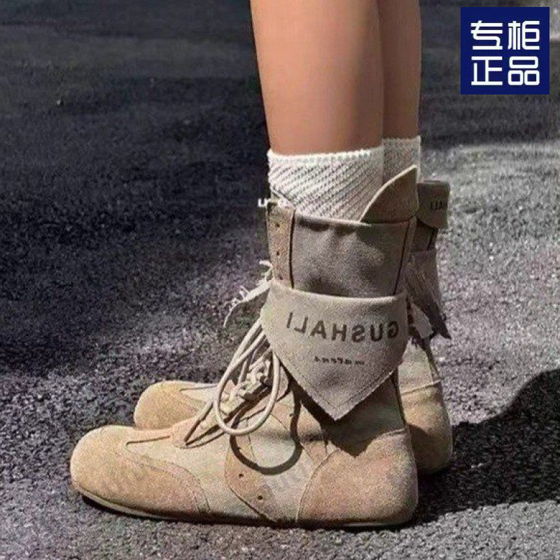灰烬系列马丁靴女款夏季薄马丁靴2025新款透气网面女鞋废土短靴秋|undefined