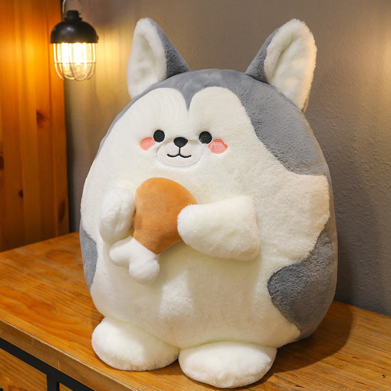 かわいい鶏脚ハスキー人形鶏脚犬ぬいぐるみ人形子供誕生日プレゼント卸売り|undefined