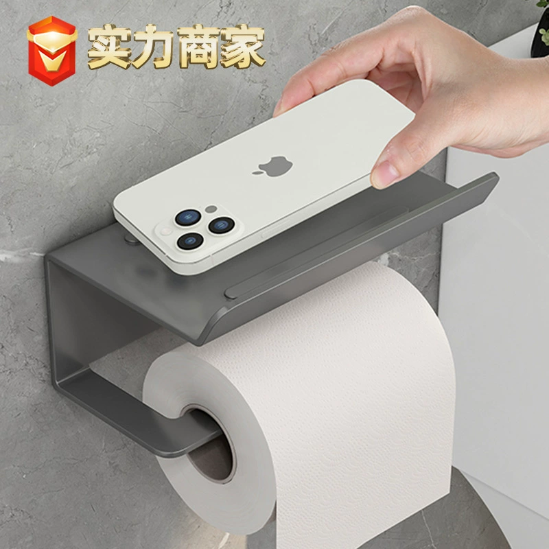 Инкарнация полки для туалетной бумаги со шкафчиком, свободная punching, полка для мобильного телефона, кадр для туалетной бумаги, коробка для прессования туалетной бумаги, полка для туалетной бумаги