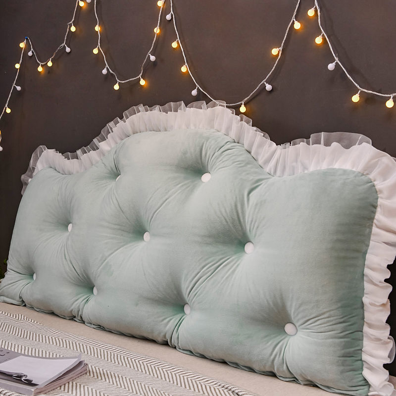 Bedside Cushion lovely princess backrest crystal Pillow Pillow Tatami Bedside Soft roll Washable