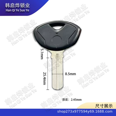 Suitable for Bmw K1200 K1300 S1000R R1200R Hp4 Chip Motorcycle Key Embryo (Motorcycle Key) - bmw-110-black-30585245mm
